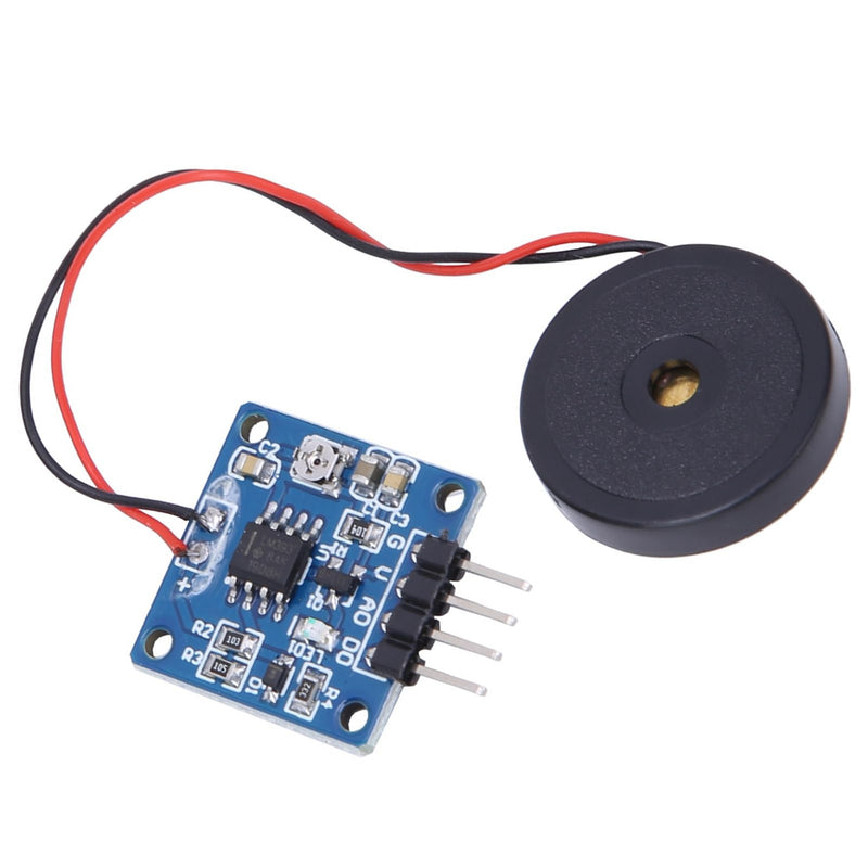 [AUSTRALIA] - Vibration Switch Module 5.0V DC AD/DO 0.8 x 0.8 Inch Piezoelectric Vibration Tapping Sensor Module 