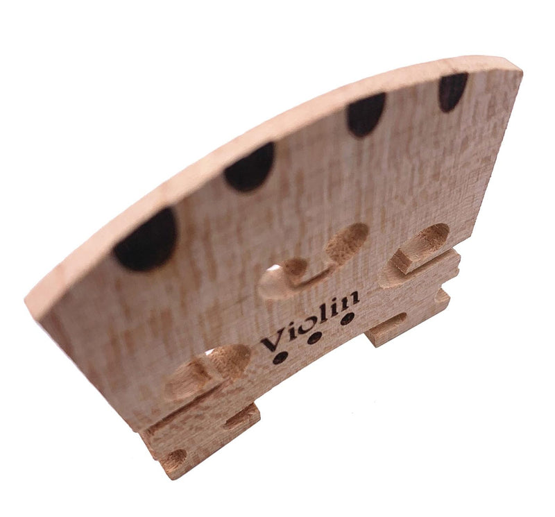 2pcs Violin Bridge 4/4 Full Size Fine Grade Maple Violin Parts Music Instrument Replacement with G-D-A-E String U-Groove Wood- 4 U-Groove