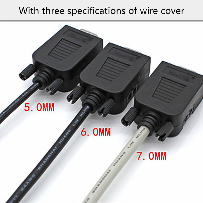 DB9 Breakout Connector DB9 RS232 D-SUB Female and Male Adapter 9-pin Port Adapter to Terminal Connector Signal Module with case(Female Connector,Male Connector DB9 5+5 with case )