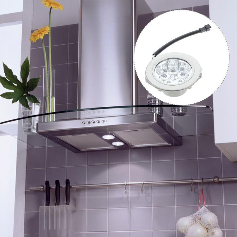 BUGUUYO Cooker Hood Light Fridge Lamp Cooker Hood Lamp LED Bulb Cooker Hood Cool Kitchen Light LED Rechargeable Light Bulb Kitchen Stove Lights Plastic Silver