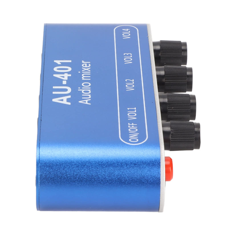 4 in 1 Out Mixer Stereo Switcher, Volume Adjustment Sound Mixer Selector, Mini DIY Headphones Amplifier, for PC Laptop Headphone Mobile Phone