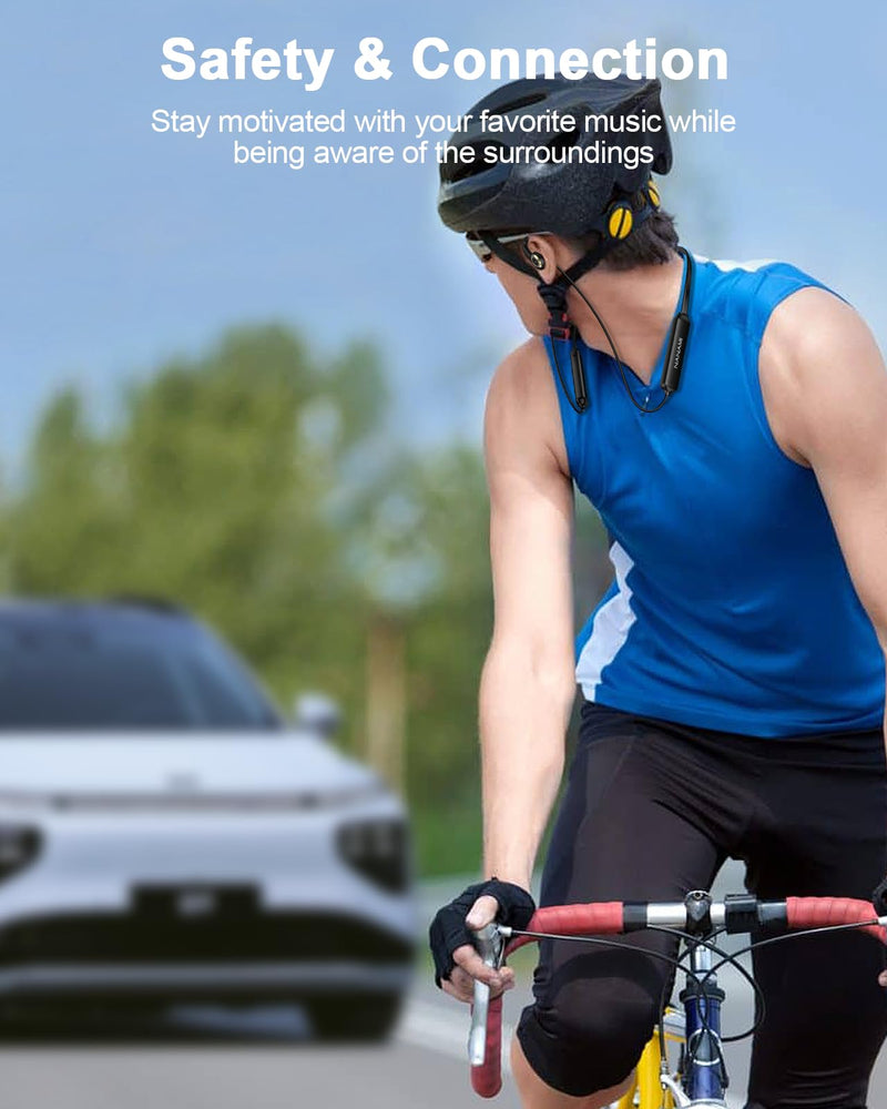 NANAMI Bluetooth Headphones - in Ear and Open Ear Wireless Earbuds with Microphone, Crystal Stereo Sound Headset, Bluetooth Earbuds with Wire Neckband for Workout,Sports