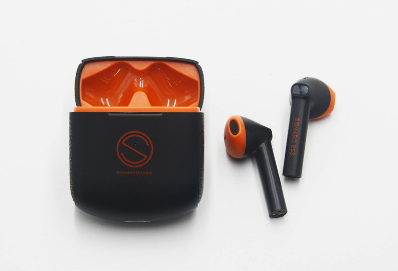 EGNARO ES3 True Wireless Stereo Earbuds, Bluetooth 5.1 Earphones, Touch Controls with Microphone, Color Black