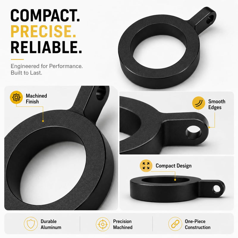 Aluminum Mount Clip for Rode NT - USB Microphone | Black Mount Ring for Rode NT - USB Microphone