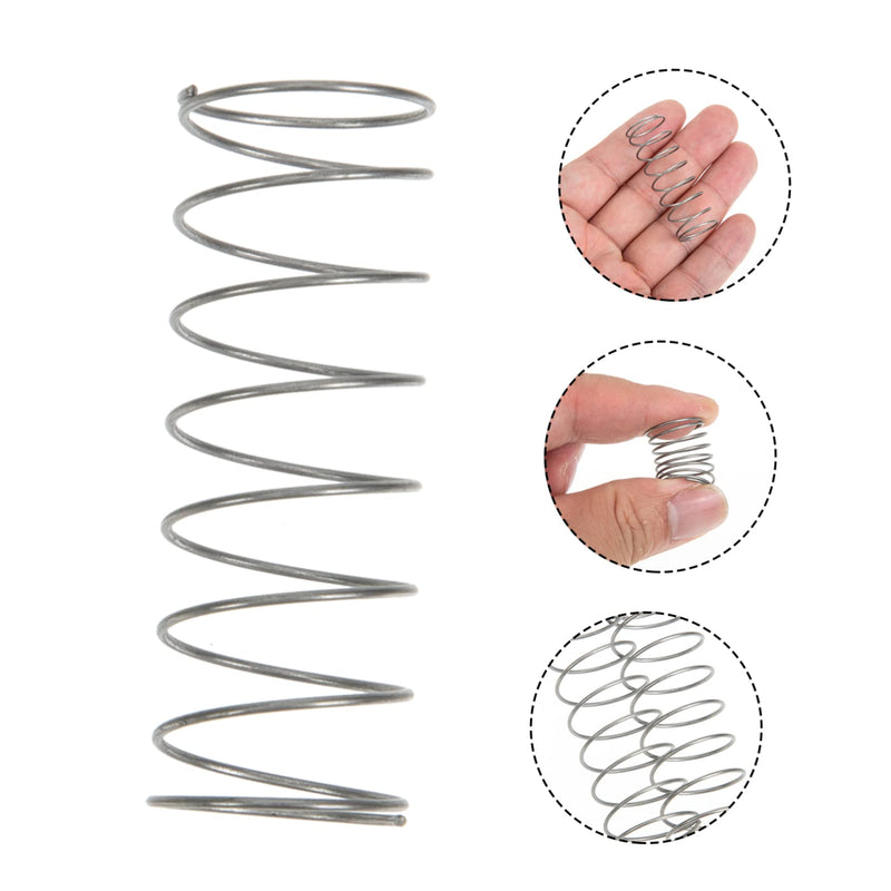 [AUSTRALIA] - Hemoton 3pcs Durable Trumpet Springs Portable Button Spring Replacement for Trumpet Sturdy Convenient Accessories for Wind Instruments 4.9x1.7cm Silver 