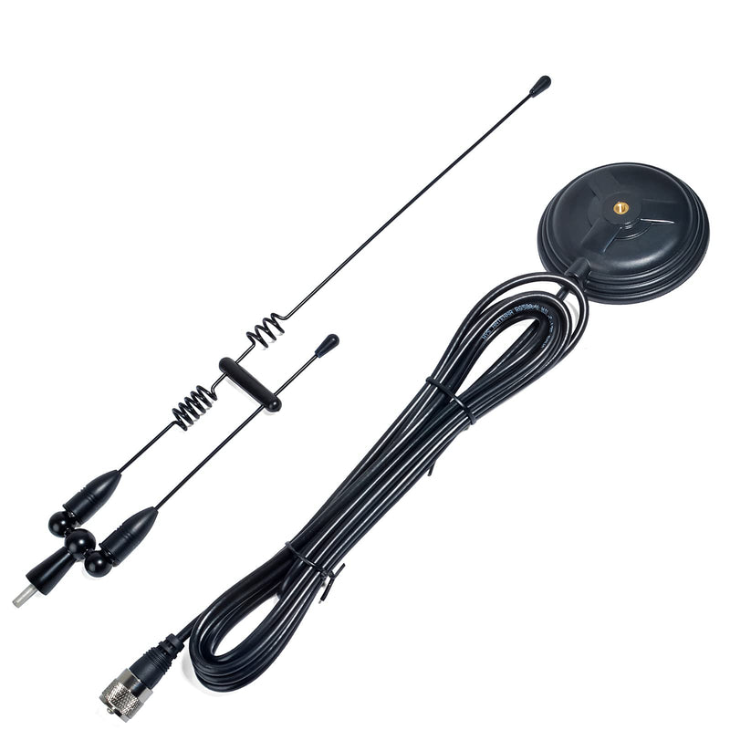 [AUSTRALIA] - UAYESOK Magnetic Mobile Antenna Signal Boost, Upgrade for HT, 2m/70cm & GMRS Ham Radio Car Antenna PL259 for Baofeng UV-5R AR-5RM UV-82 UV-5G Retevis RT95 MA1 RT29 RA86 BTECH AnyTone QYT TYT Midland Black 