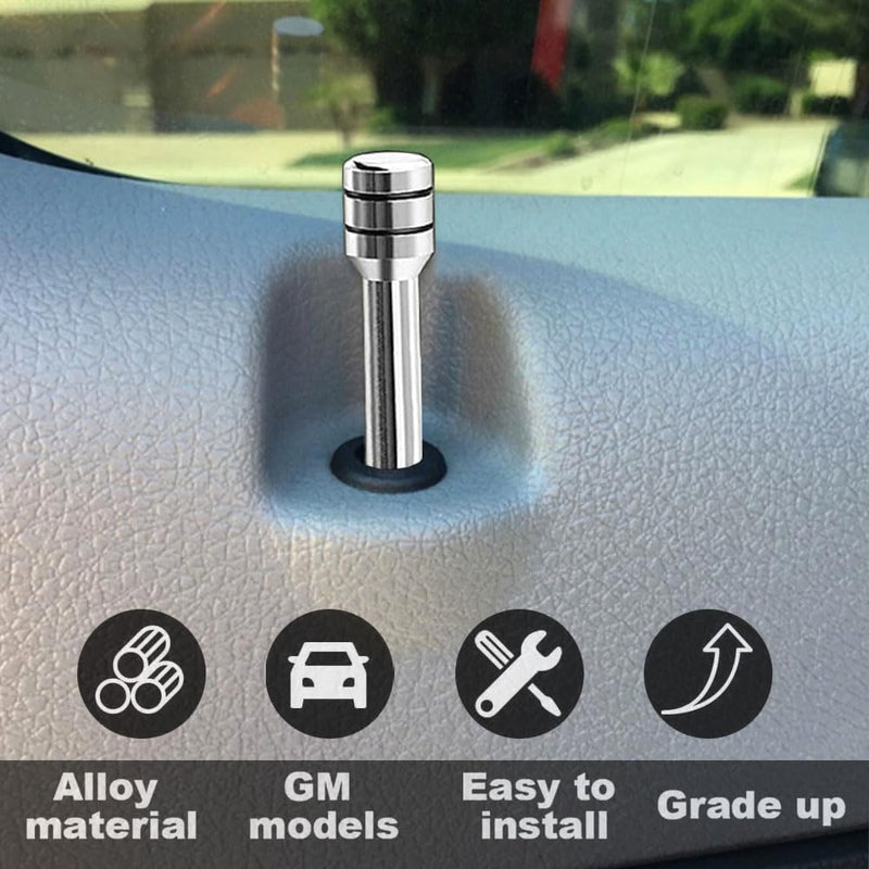 [AUSTRALIA] - 4 Pcs Car Door Lock Knobs, Universal Door Lift Bolt Auto Inner Door Pull Pins Aluminum Alloy Door Lock Pin Cover Modification Door Lock Bolt Pin Cover for Cars, Trucks (Sliver) Sliver 