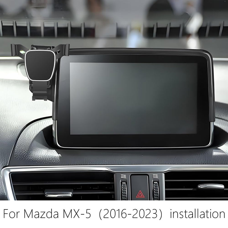 Car Phone Holder For Mazda MX-5 Miata 2016-2023，Mazda CX-3 2016-2021，Mazda 3 2014-2016 【Only 7-inch screen】Auto Accessories Bracket Interior Screen Decoration dash board Mobile Cell Phone Mount case