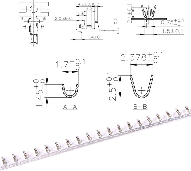 YIXISI 460 Piece JST Connector Kit, JST-XH, 2.54 mm Pitch Female Pin Header, JST Adapter Cable Plug, JST Male and Female Connector (2/3/4/5/6 Pin) White-Jst Xh