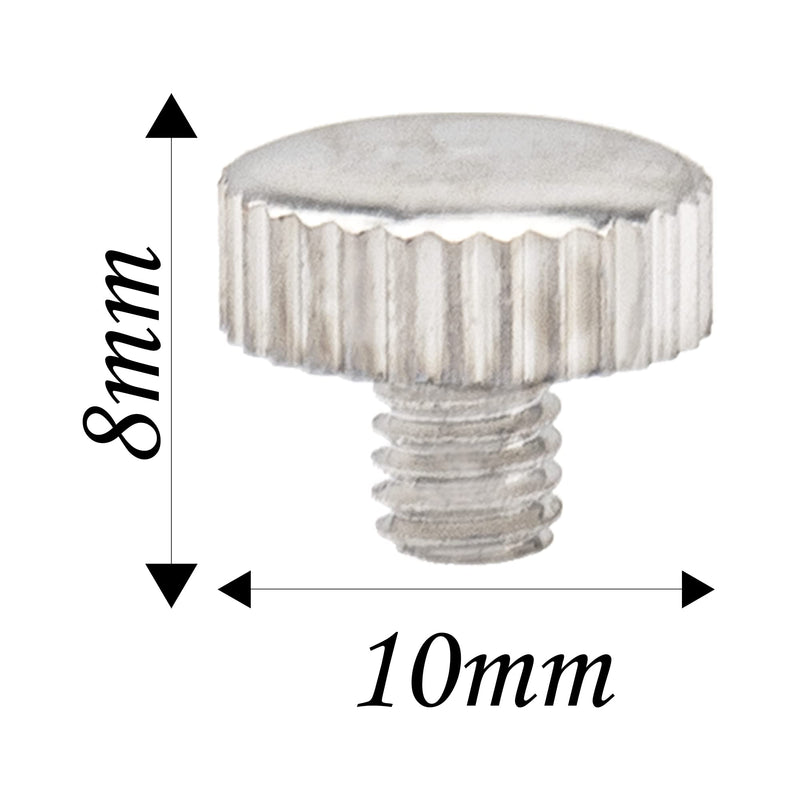 [AUSTRALIA] - 10Pcs Yootones Trumpet Slide Finger Ring Holder Screw Compatible with Trumpet Accessory Replacement (Silver) 