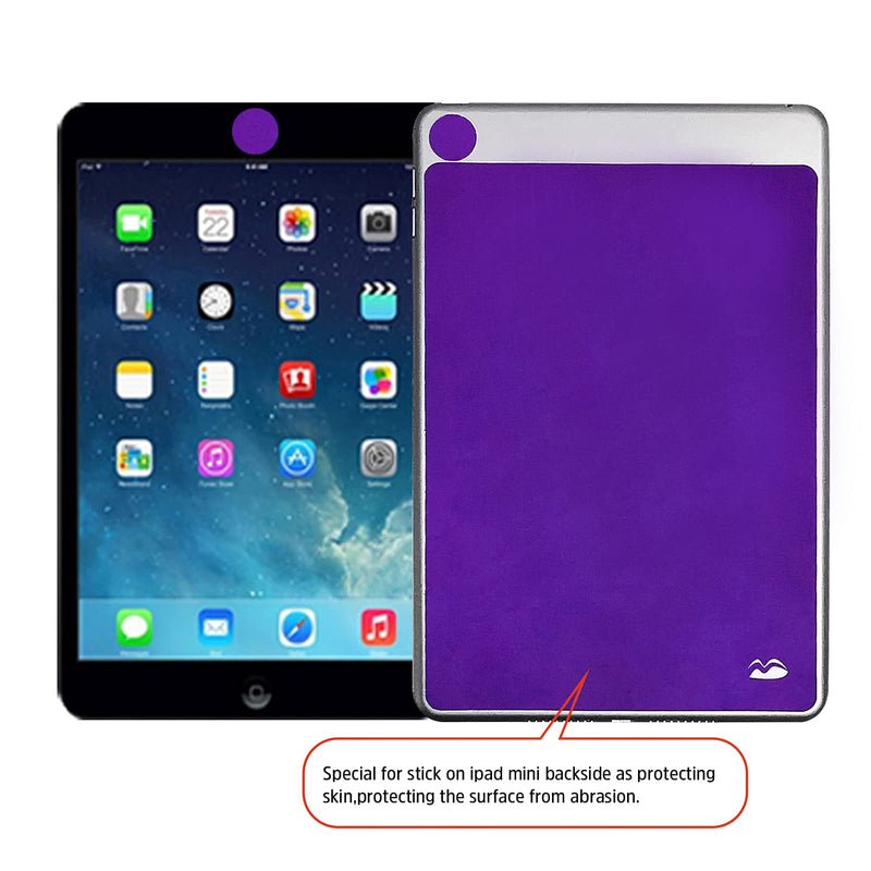 Bilymate Sticky Travel Mouse Pad, Multi-Functional Microfiber Mouse Pad for Laptop, Portable & Washable Keyboard Cover and Monitor Microfiber Cleaning Cloth All in One-Purple Purple