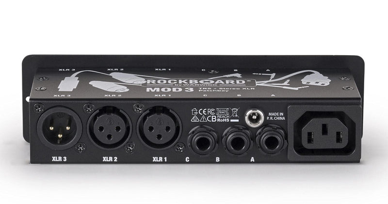Rockboard RBO B MOD 3 V2 RockBoard Module 3 V2 with XLR, TRS for Vocal