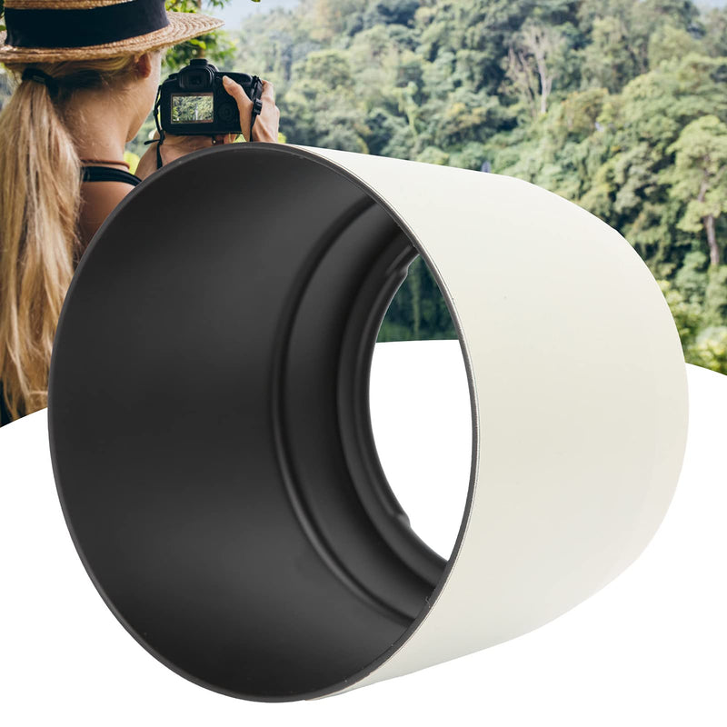 [AUSTRALIA] - Zyyini Lens Hood, ET-83C ABS White Reversible Camera Lens Shade Digital SLR Camera Lens Sun Shade,for EF 100-400mm f/4.5-5.6L is USM Lens 