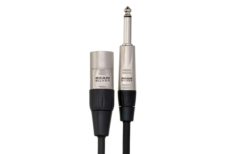 Hosa HPX-015 Pro Unbalanced Interconnect, REAN 1/4" TS to XLR3M, 15 Feet