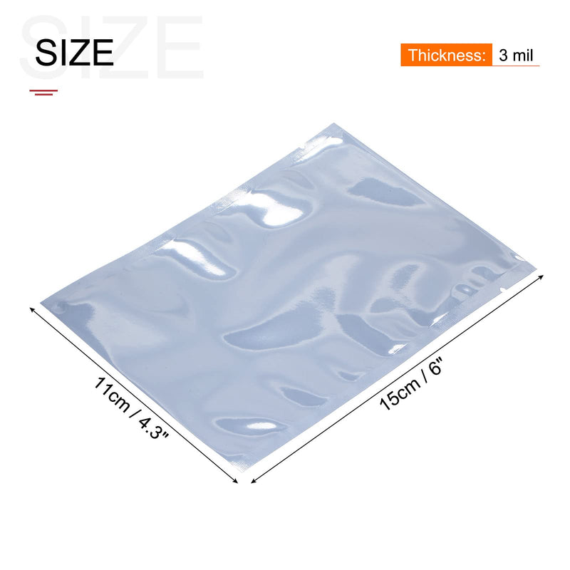 MECCANIXITY Anti Static Bags Shielding Bag 25pcs 4.3x6inch(11x15cm) Open Top with Labels for Hard Drive HDD SSD