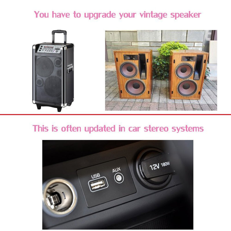 USB Bluetooth Receiver Adapter,Wireless Audio Adapter, Car Kit Music Receiver Bluetooth Car Adapter Home/Car Stereo Sound System,Portable Speskers,(Aux in) with 3.5mm Cable (Yet-M1). white