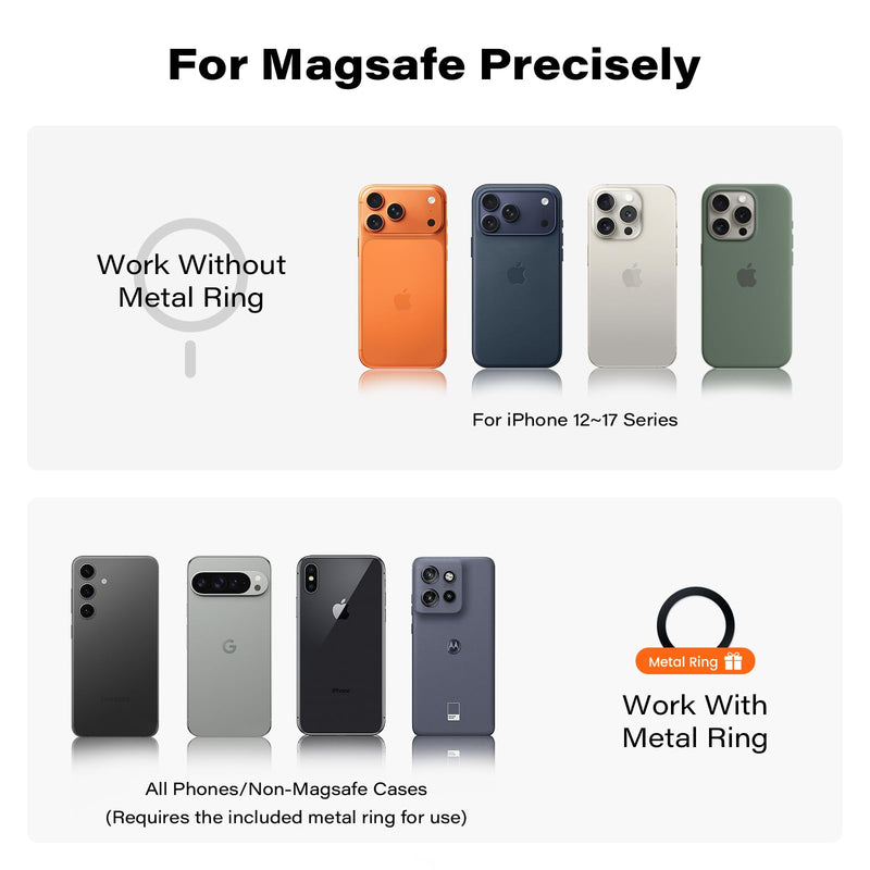 A2C Magnetic Gooseneck Gym Phone Holder for Treadmill Peloton Stroller Desk | Flexible Long Arm Phone Mount for iPhone MagSafe Samsung, Portable Fitness Accessories for Shopping, Home Gym Men Women Gifts