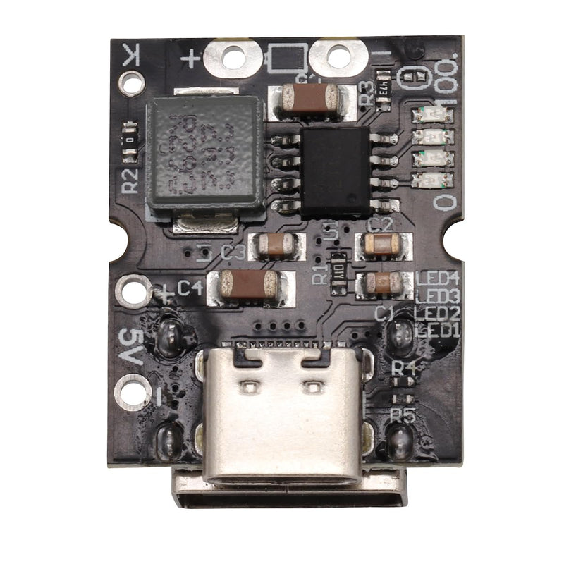 Heevhas 5V 2A Type-C USB Boost Step-Up Power Supply Module High Precision Lithium Battery Charging Protection Converter Boost Integrated Discharge Module (Pack of 3)