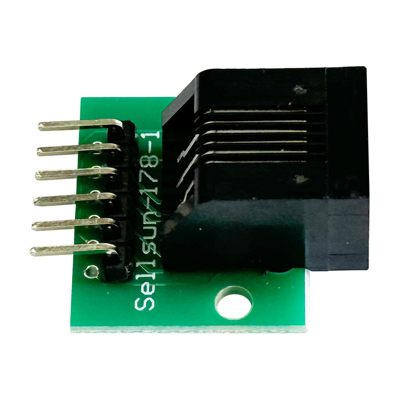 PENGLIN RJ11 Socket with Circuit Board, RJ11 6P6C Breakout Board with Pin, RJ11 6-pin Telephone Socket Adapter, Pack of 2