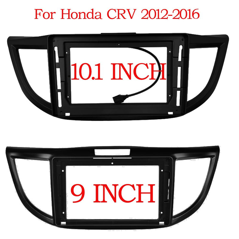 10.1inch 2DIN Installation Dash Kit fits for Honda CRV 2012-2017 Aftermarket Android Car Radio Stereo Mounting Fascia Panel Black-10.1