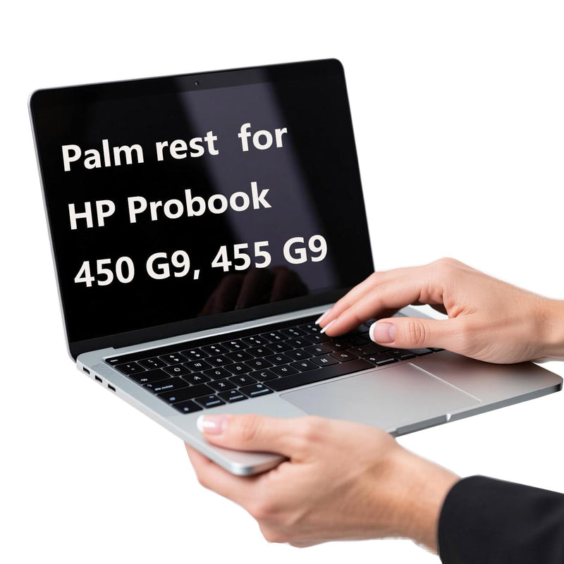 N01933-001 Replacement Upper Case Palmrest for HP Probook 450 G9 | for HP Probook 455 G9, US Layout Backlit Keyboard and SIM Card Slot, Silver Metal Top Cover