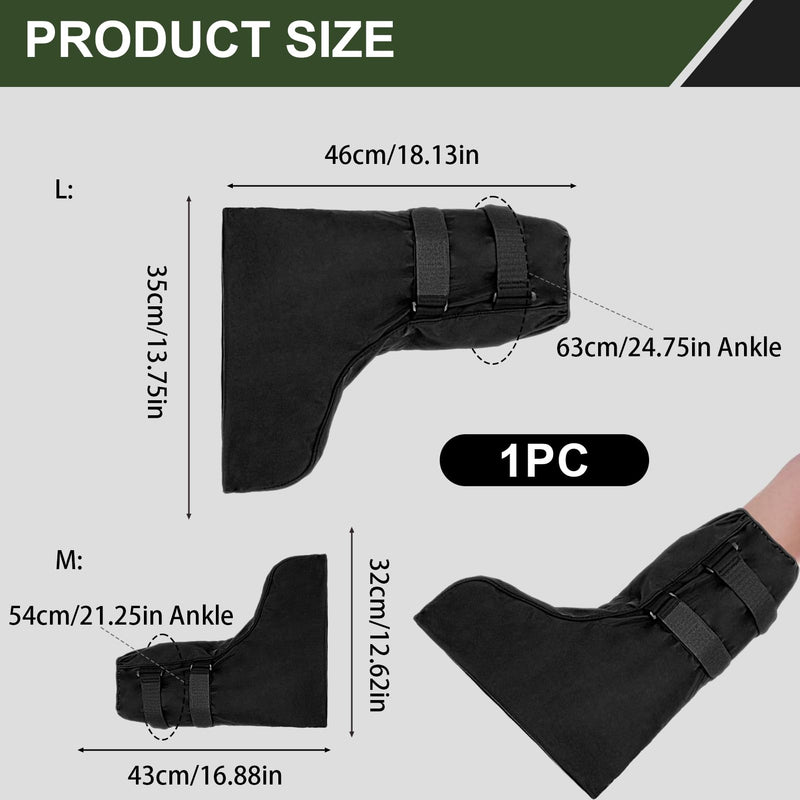WEESTAAMO Medical Boot Cover Shoe Covers Waterproof Air Cam Walker Fracture Boots Medical Orthopaedic Boots for Foot and Sprained Ankle (M) M