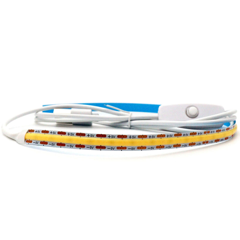 Saxophone Leak Light Sax Test LED Strip with 5V USB Plug and Switch 8mmx50cm Detection Light with Back Tape for Clarinet Flute Oboe Woodwind Wind Instrument Repair Indoor Outdoor Décor