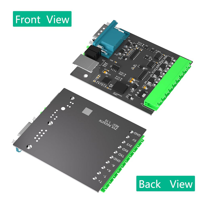 Mustpoint USB to RS232/485/422/TTL Converter with CP2102 Chip, Industrial Isolated USB Adapter with Multiple Protection, Support Multi Devices and Android, Windows 11/10 / 8.1/8 / 7, Etc Multi System