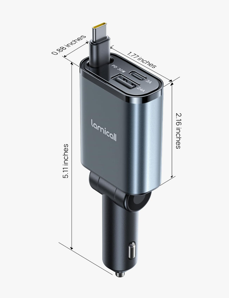 Lamicall Car Char-ger + Car Vent Phone Mount