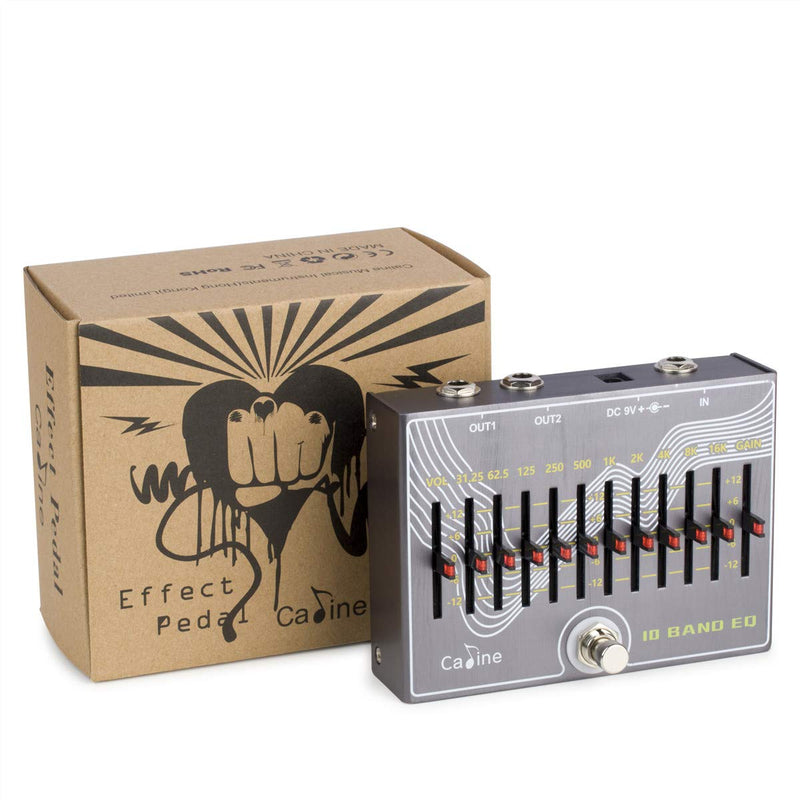 [AUSTRALIA] - Caline CP-81 10 Band EQ Guitar Effect Pedal V3.0 - Use 500mA Power Supply (Not Included) 