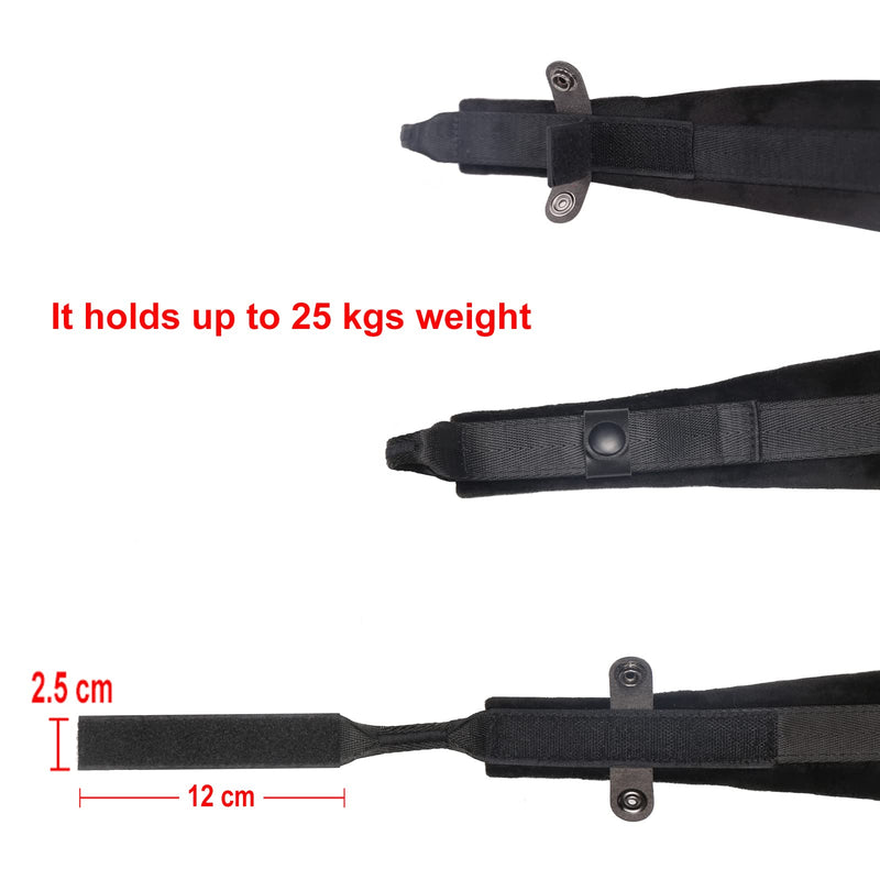 [AUSTRALIA] - Accordion Harness Straps, Adjustable Shoulder Belts Straps for Accordions, 6cm Wide * 1cm Thick Super-Soft Velvet for Comfort Playing 