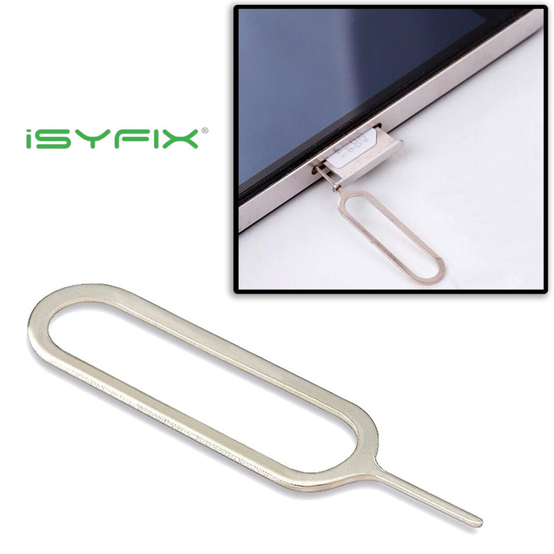 Sim Card Tray Pin Eject Removal Tool Needle Opener Ejector 10X Pack by iSYFIX for All iPhone, Apple iPad, HTC, Samsung Galaxy, and Most Smartphone Brands