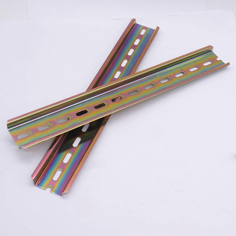 Taiss 3 x 25 cm DIN rail high-quality colour steel DIN rail for distribution cabinet control cabinet, 35 mm wide, 7.5 mm high, 250 mm long, 250 mm