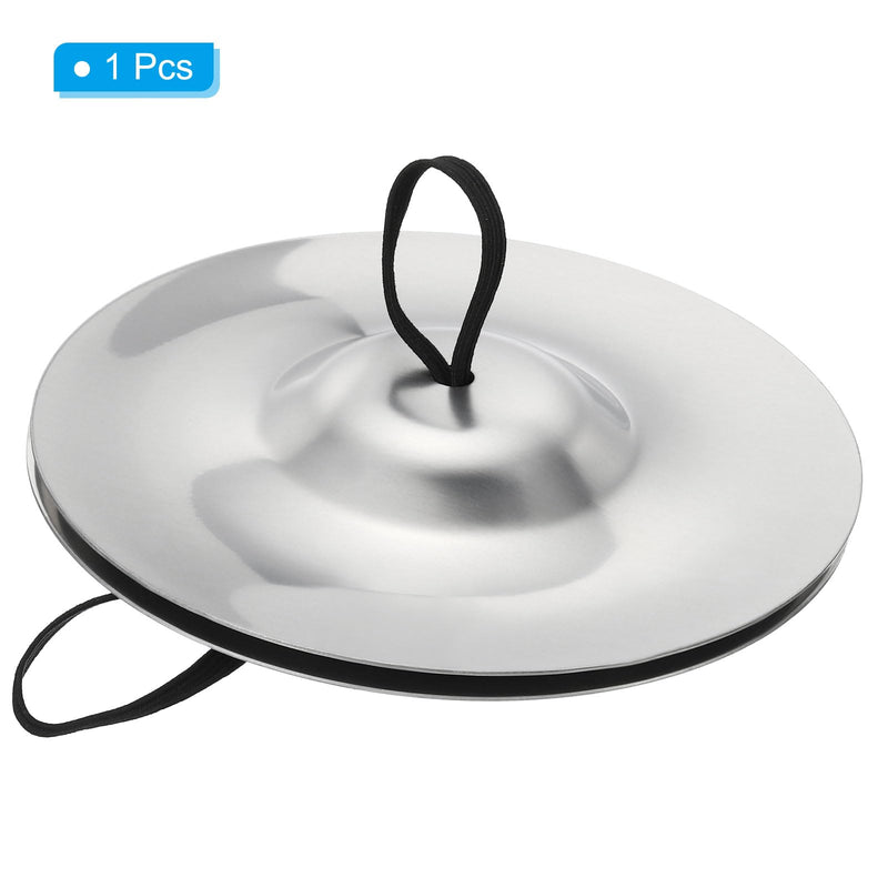 [AUSTRALIA] - PATIKIL Finger Cymbals, 1 Pair Belly Dancing Finger Zills Brass Hand Cymbals Mini Musical Instrument for Dancer Party 5.11" Silver 