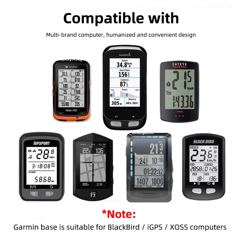 GPS Computer Mount for Aero Bars, TT Bars, or Tri Bars for Road and Triathlon Bikes Compatible with Garmin, Wahoo, CatEye, and Bryton with GoPro Action Camera and Bike Light Attachment