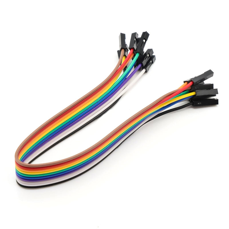 QIQIAZI USB Logic Analyzer 8 Channels 24MHz 5PF with USB Cable and Connection Cable Compatible with Arduino