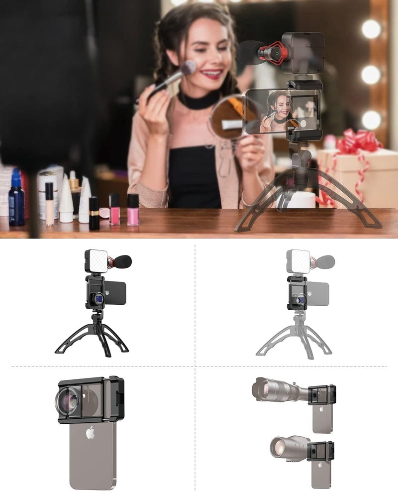 [AUSTRALIA] - APEXEL 17 mm Thread Lens Adapter, Lens Attachments for Telephoto/Macro/Wide Angle/Fisheye/Flow/Radial/Star Filter/Kaleidoscope Lens, Lens Holder Works with Almost All Smartphones 17mm Thread 