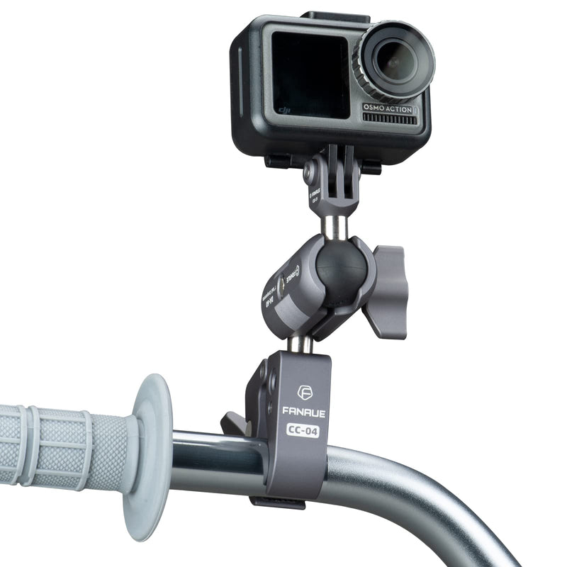 [AUSTRALIA] - FANAUE Super Clamp Camera Mount,Action Camera Mount,Monitor 360° Ballhead Magic Arm Double Ball Head Adapter (GB-01T) GB-01T 