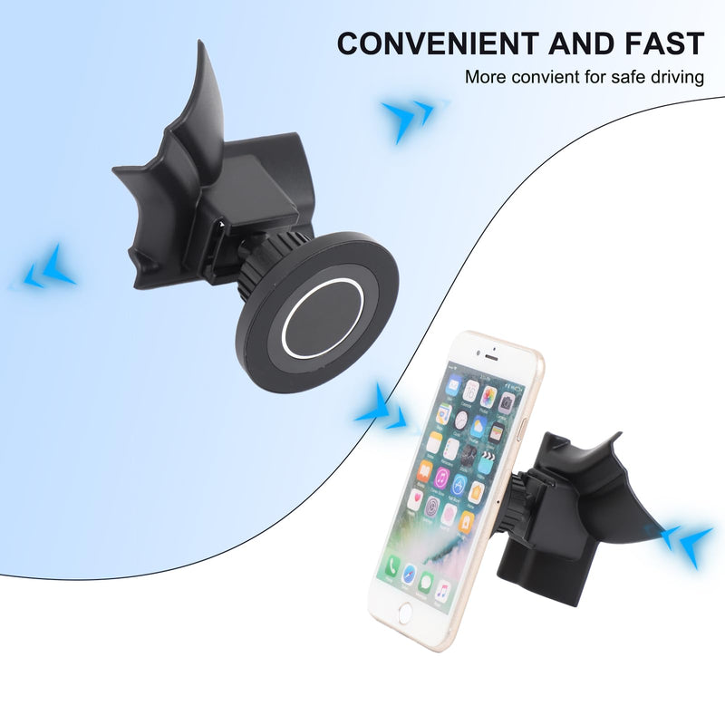 PIUGILH Magnetic Phone Holder Mount Compatible with Ford Ranger 2023 2024 2025 2026 Interior Accessories, Aluminum Alloy 360° Dashboard A/C Air Vent Lower Cell Phone Holder Stand