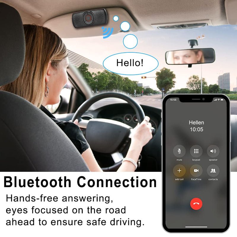 skybess Wireless Bluetooth Car Speakerphone + Laptop Monitor Light Bar LED USB Reading Lamp