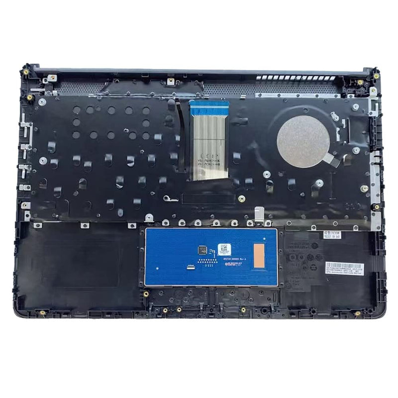 Replacement Laptop Upper Case Palmrest Backlit Keyboard Touchpad Assembly Part for HP 14-CF 14Z-DK 14S-CF 14S-DK 14-DF L24817-001 Black