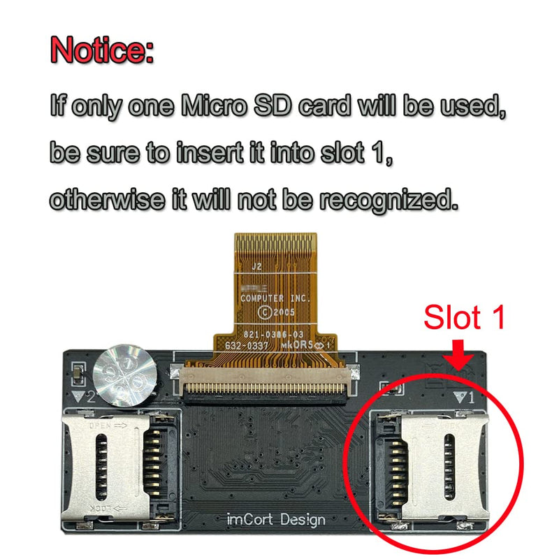 FIP02 Dual Micro SD Adapter for iPod Classic iPod Video 5th 5.5th 6th 6.5th 7th 7.5th TF Card Adapter Replace MK8022GAA MK1634GAL MK1231GAL