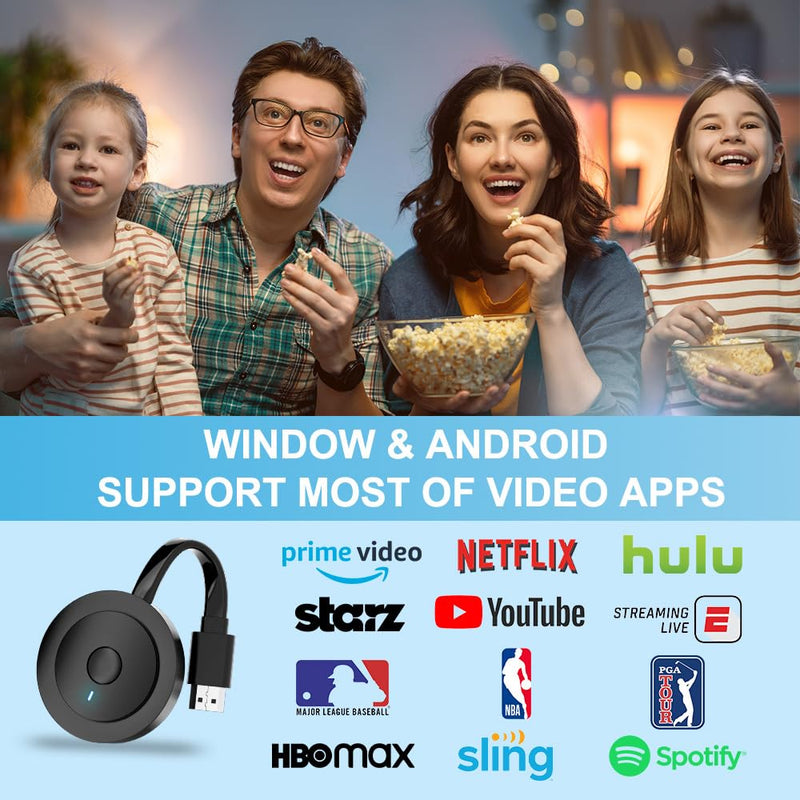 4K Wireless HDMI Display Adapter, SOCLLLife Screen Mirroring Dongle for i-Phone, i-Pad, Android, Windows, Laptop to HDTV/Projector/Monitor, Support Airplay, Miracast, DLNA for Casting Video & Audio Grey 18cm