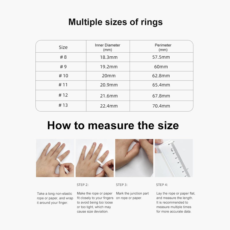 Smart Ring for Women & Men - Sleep Tracker with SPO₂/HRV Monitoring, 5ATM Waterproof, No Subscription Fee, 7-Day Battery iOS Android (13 Sizes, Rose Gold) 13
