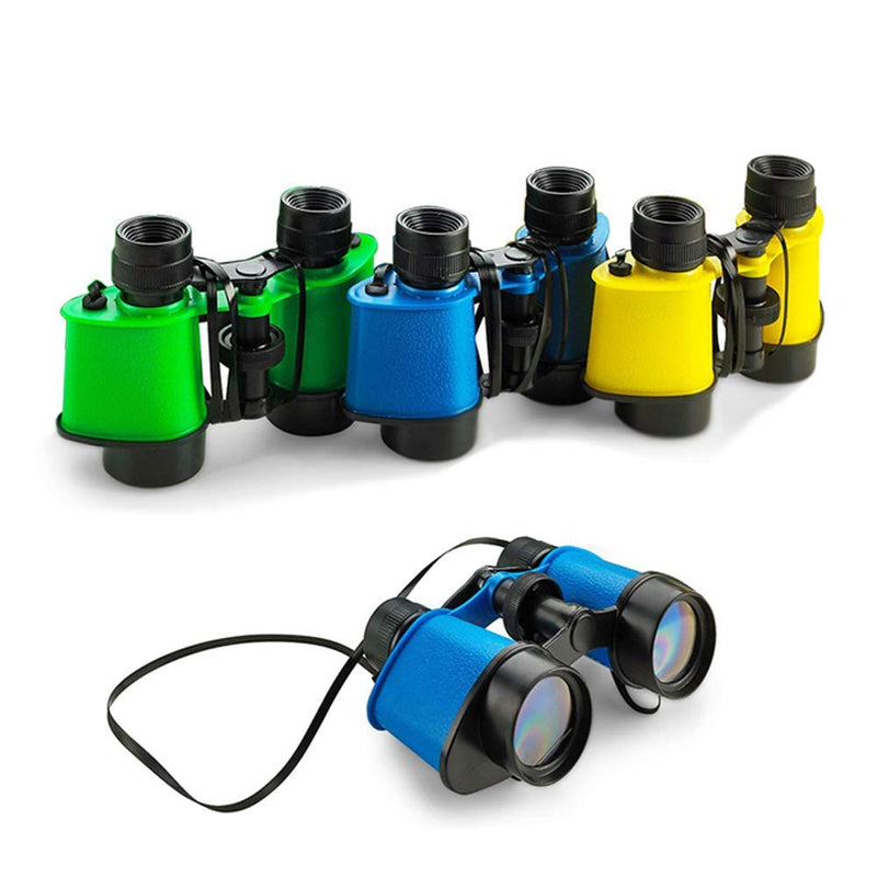 [AUSTRALIA] - Kicko Toy Binoculars for Kids - 3.5 x 5 in Binoculars for Bird Watching, Jungle Exploration for Party Favors and Adventure Play - Durable (Pack of 12) 12 Pack 