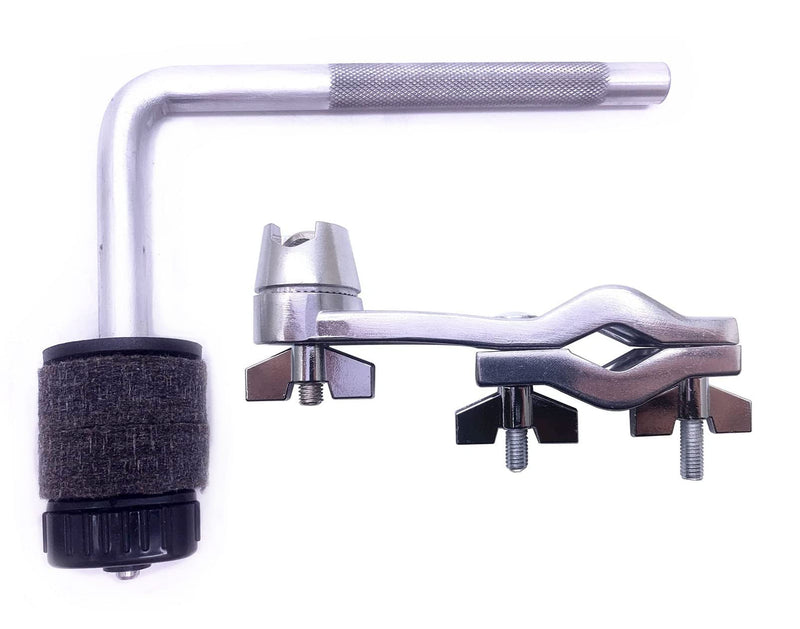 [AUSTRALIA] - Drum Set Mounting Clamp Chrome Cymbal Boom Arm with Clamp Holder Bracket Percussion Instrument Accessories Silver 