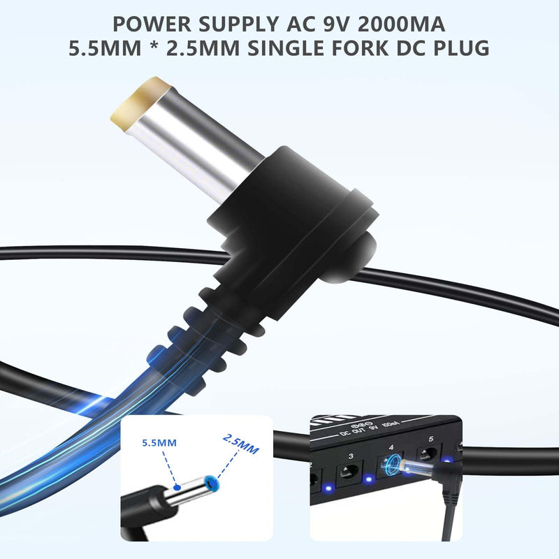 [AUSTRALIA] - Guitar Effect Power Supply AC 9V 2000ma Adapter for Line 6 POD XT Live DL4 Digitech RP GNX Multi Delay Pedal 