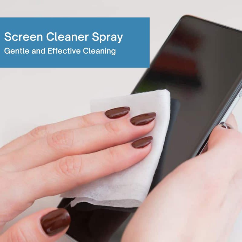 Screen Cleaner Spray Bottle with Microfiber Cloth for Electronical Devices (1.70 Ounces), Ideal for Laptops, Computers, Tv Screens, Phone Screens, Tablets, Camera Lenses, E-Readers, Eyeglasses 1