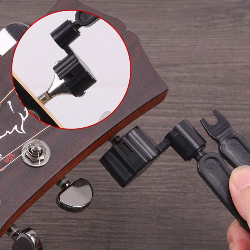 [AUSTRALIA] - Onwon 3-In-1 Guitar String Winder Cutter Bridge Pin Puller Tool - Multifunctional Guitar Maintenance Tool - String Peg Winder + String Cutter + Pin Puller Instrument Accessories 