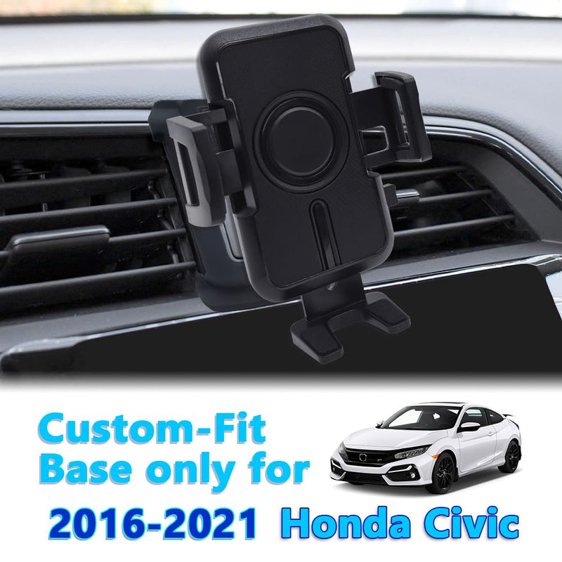 WAAPAK Car Phone Holder Mount 2016-2021 Honda Civic Auto Accessories Interior Decoration Smartphone Thick Case Cradles Navigation Bracket